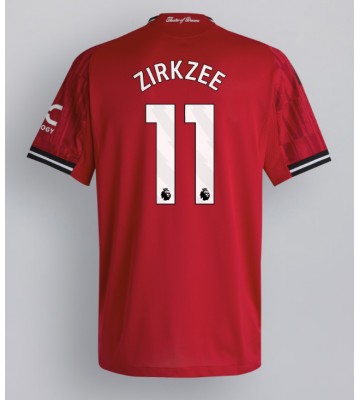 Manchester United Joshua Zirkzee #11 Primera Equipación 2025-26 Manga Corta